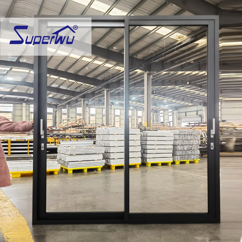Wholesale Price Aluminium Glass Sliding Window USA Standard Double Glazing Aluminium windows and Door