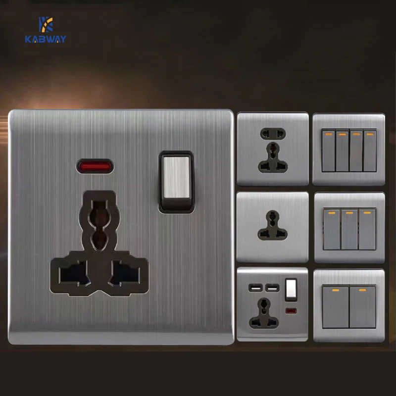 Electric light power switches and sockets house led light switches push button switches