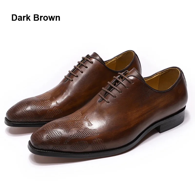 new model genuine leather driving moccasins oxford formal lace up wingtip shoes for men