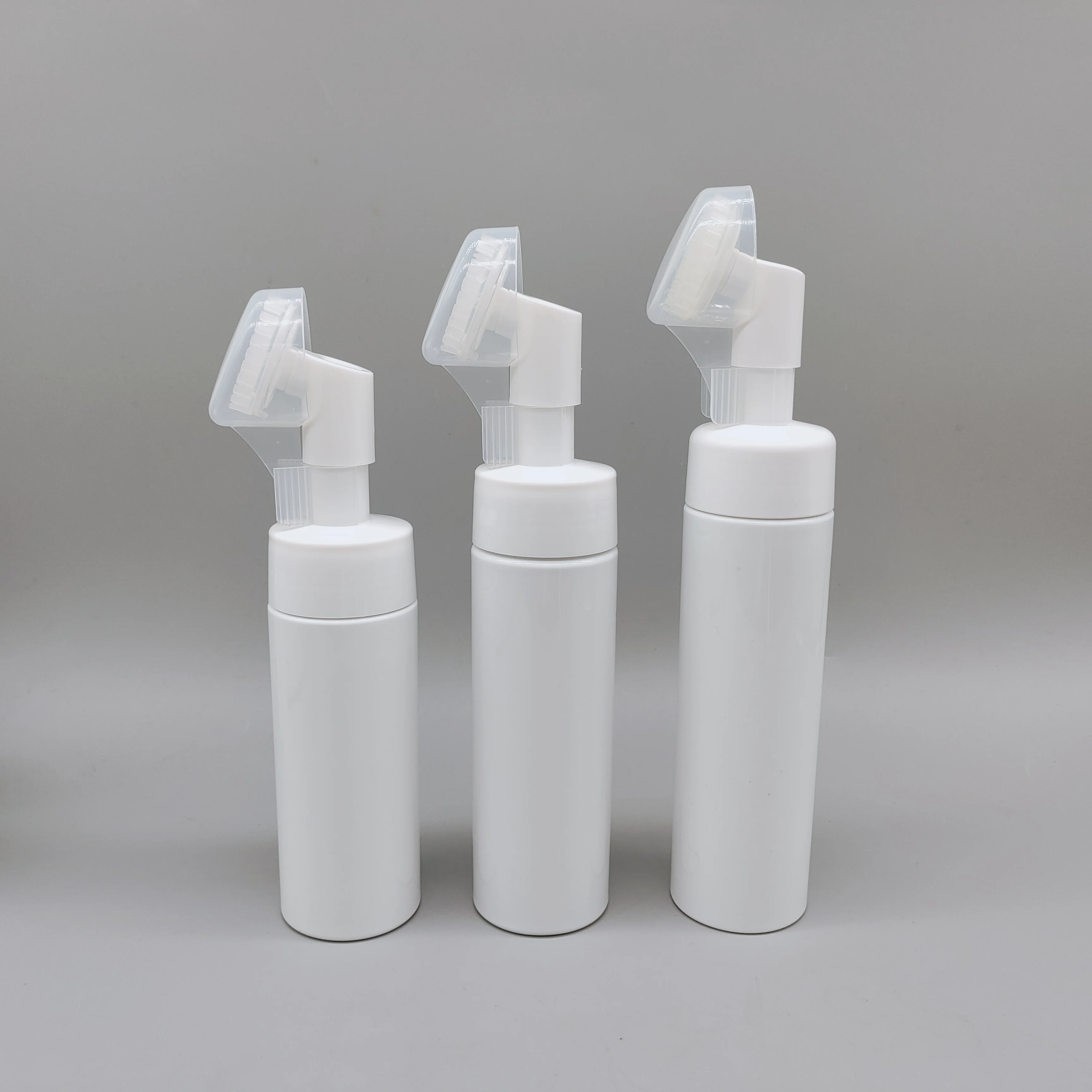 China Supply 100ml 120ml 150ml 200ml PET Bubble plastic bottle with brush applicator