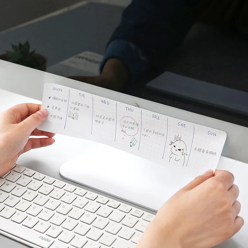 Wrist pad notepad index page markers cards post memo pad sticky notes stick it note pad