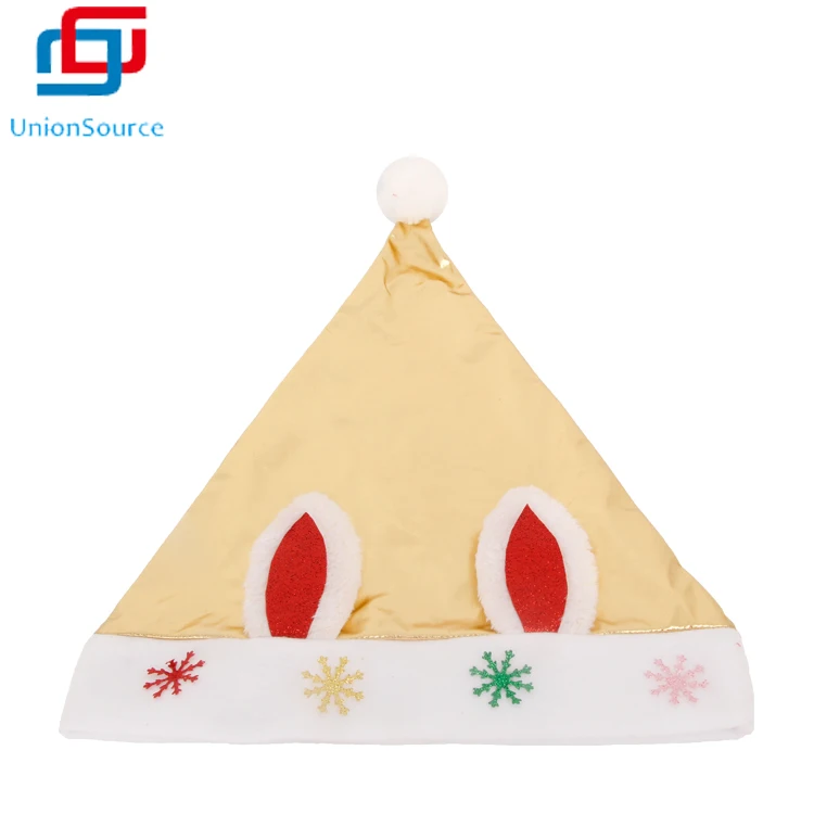 
Santa Christmas Hats Xmas Holiday Hat Brushed Fabric Santa Hats For Christmas 