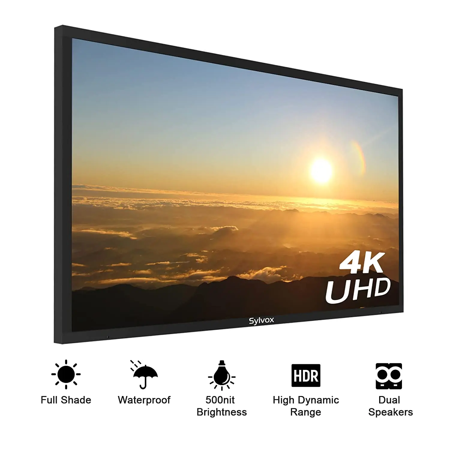 65 дюймов Full тени для отдыха на природе Smart TV (2022) | 4K 1500 нит HDR СИД водостойкая