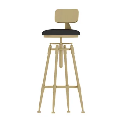Hot Nordic bar stool rotating lifting high foot bar chairs modern simple creative iron bar chair with backrest