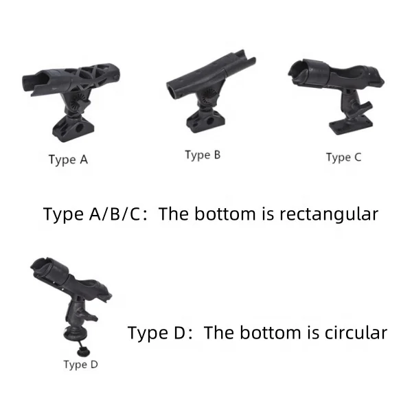 LSF Kayak Accessory Swivel Plastic Fishing  Rod Holder Type a Suitable for Kayak and Canoe Boat