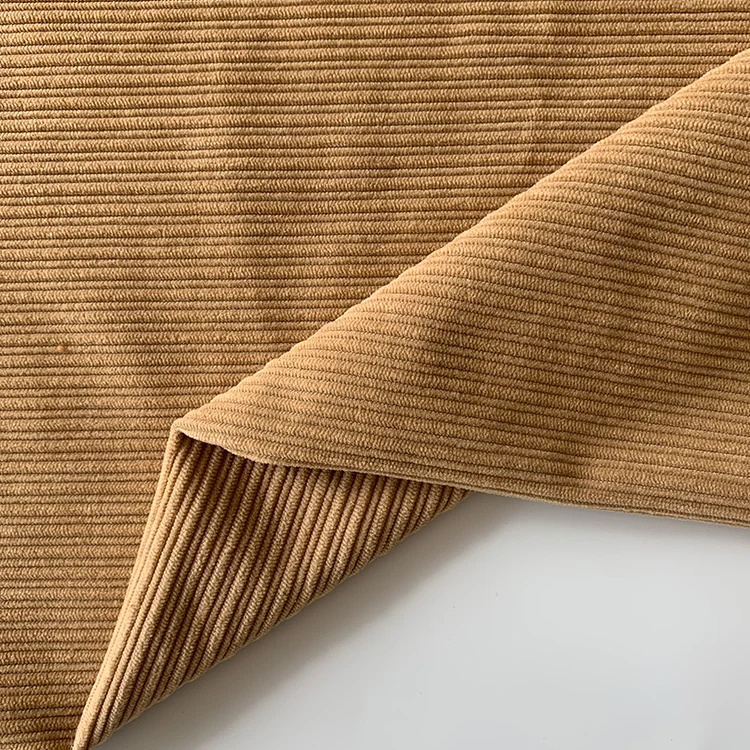 High Quality 100% thick polyester velvet Corduroy fabrics for clothes