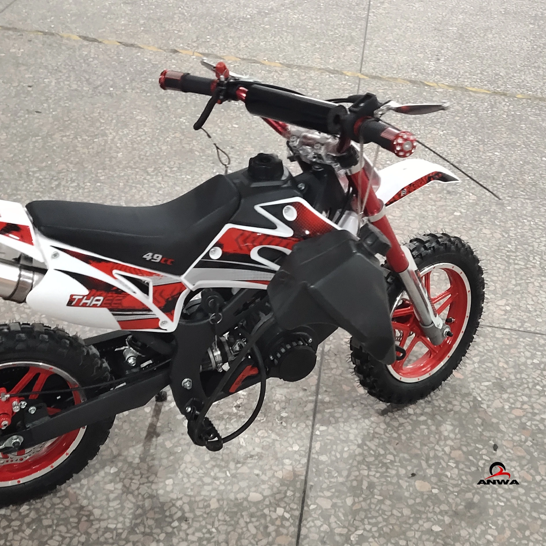 Gasoline Powered 2 Stroke Kids Mini Dirt Bike 50CC Made In China