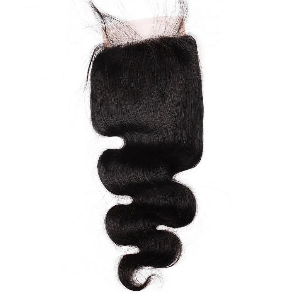 
hair bundles with closure 1B body wave 5*5 lace closure nusface 100% virgin human hair for women with baby hair 
