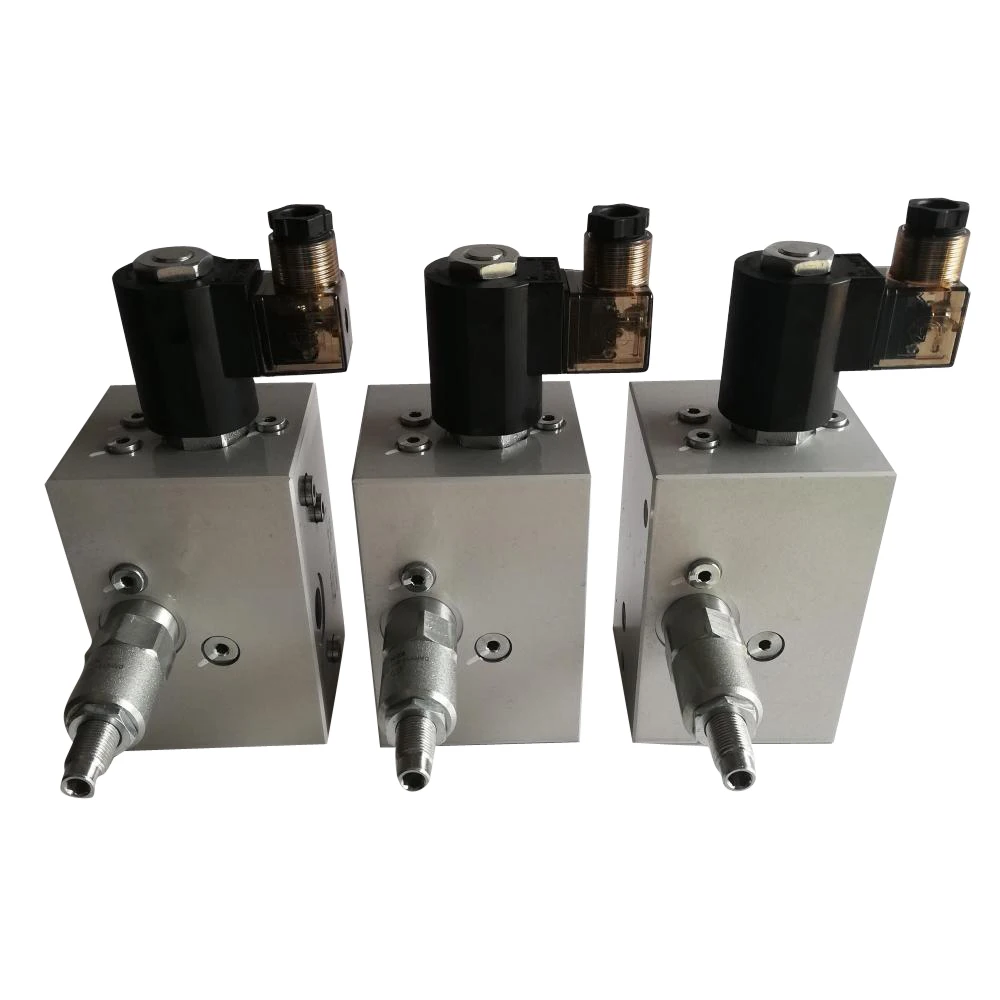 The Valve Block/Manifold For Solenoid Switching Back Pressure