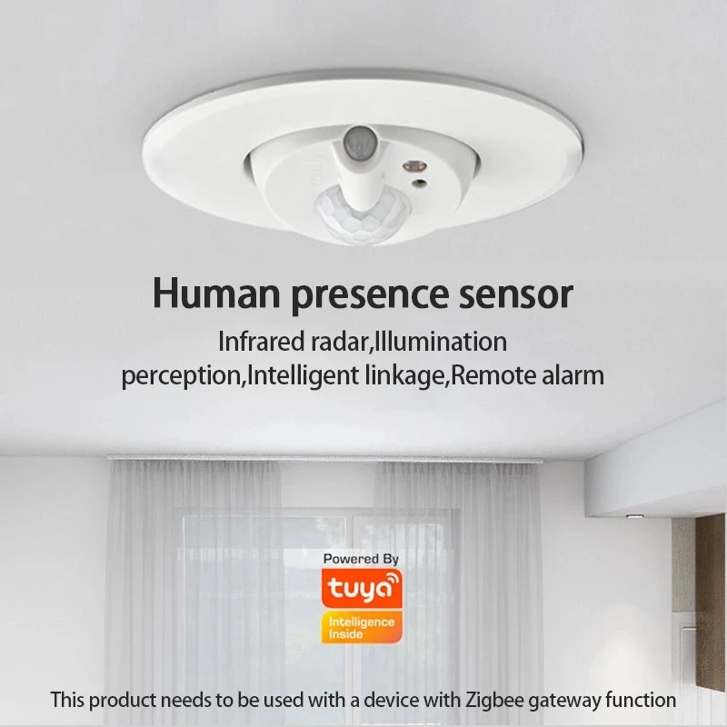 HIMOJO smart tuya Ceiling Mounted Pir Sensor ZigBee Motion Detector Human Presence Sensor Mini Infrared Pir Motion Sensor