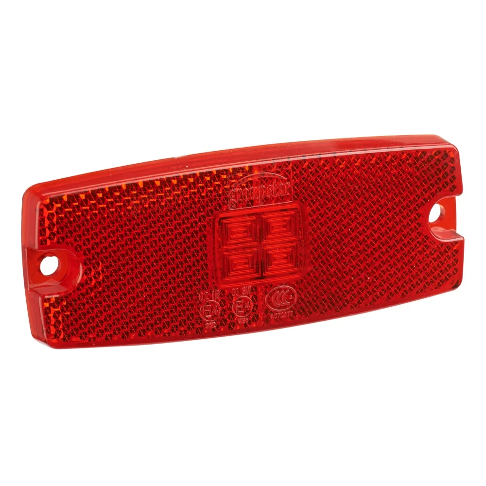 High quality IP67 Emark truck side lights 4pcs side maker lights amber red white clearance truck trailer light with reflector