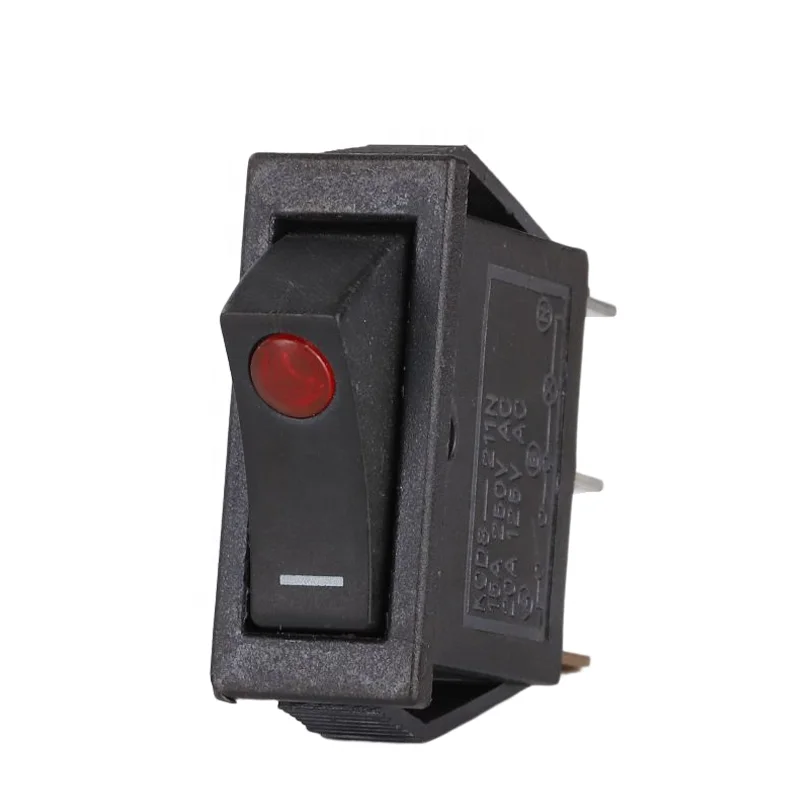 PINYI CE TUV CB 16A 250V t125 55 KCD8-211N 3 pin PA66 Flame retardant Housing Rocker Switches with cat eye switch