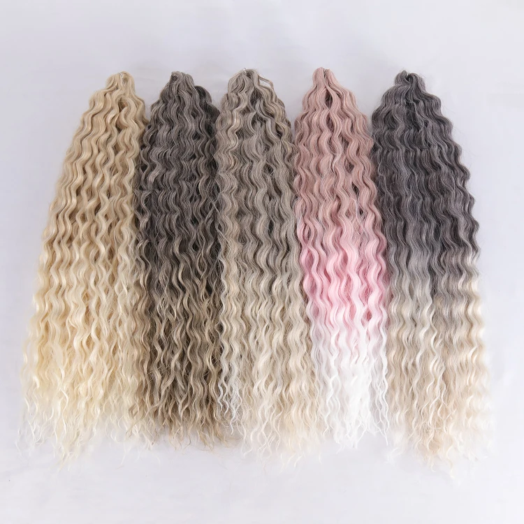 Волосы Ariel Curl вязаные крючком синтетические светлые розовые 60 см 75 глубокие волнистые русские волосы для наращивания