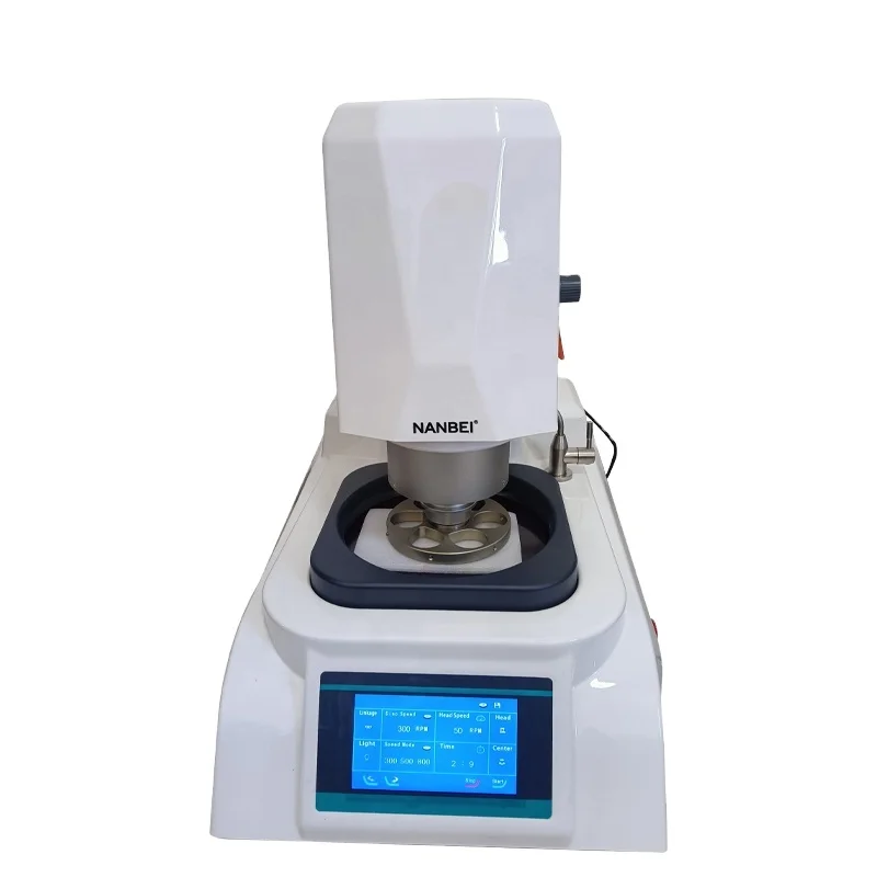 Metallographic Sample Acrylic Glass Crystal Single Disc Grinding and Polishing Machine