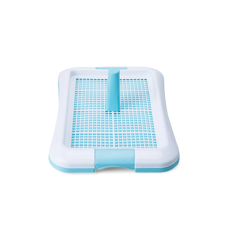 
Wholesale Plastic Dog Indoor Pet Potty Tray Puppy Toilet dog wee pee pads tray toilet with Removable Post 