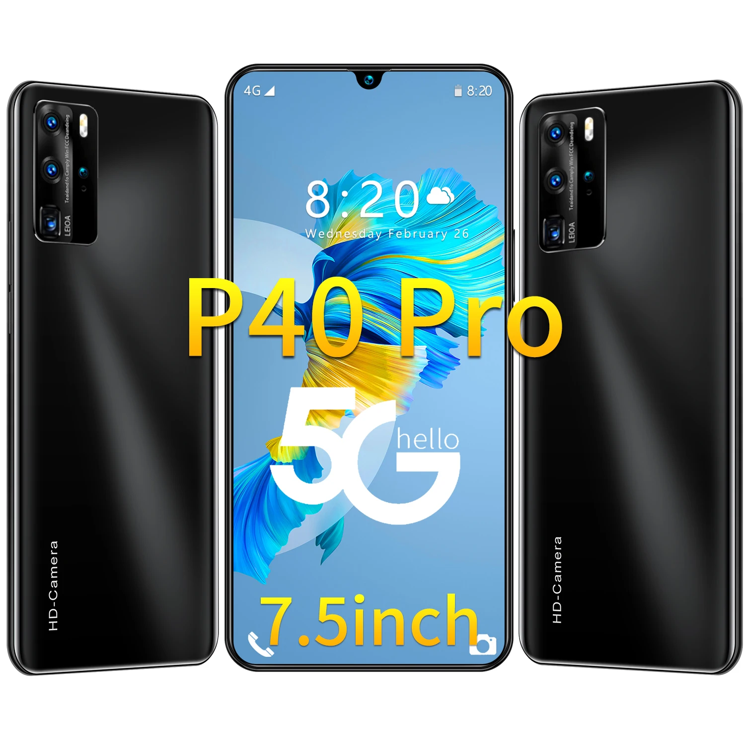 
2021 New 7.5inch Smartphone 4G 5G Unlock Android Mobile 12GB 512GB Original Cellphone Cell Smart Phone 