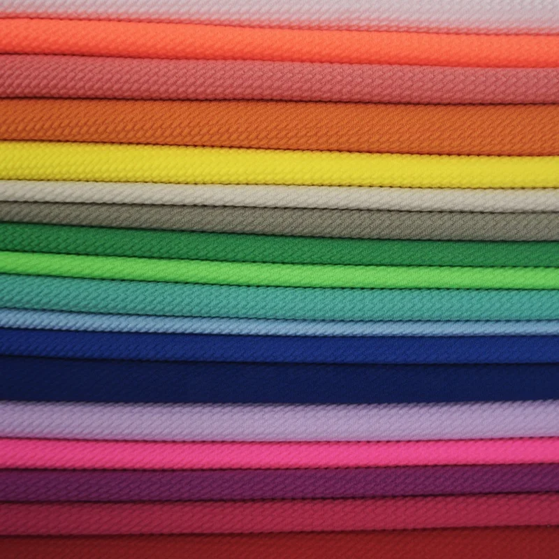 Hot sales new design 4 way stretch bright color solid liverpool bullet fabric for bows