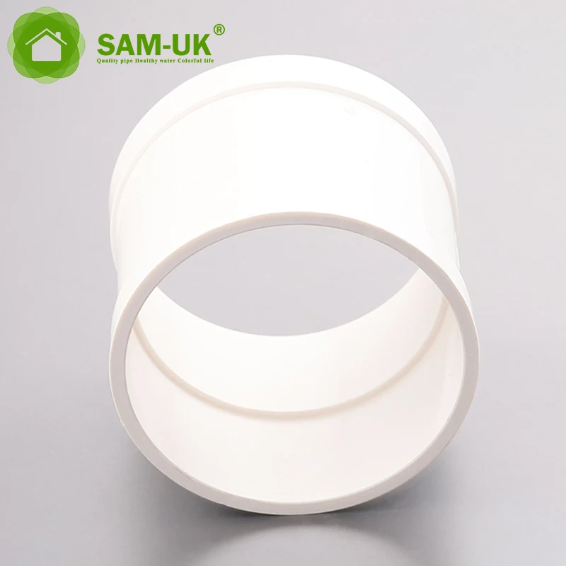 50-200mm Customized wholesale criterion traditional craft make  high pressure plastic white pvc pipe fittings dwv coupler