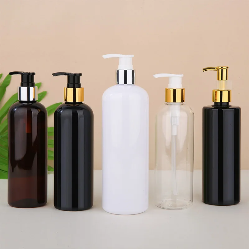 Customized empty hair conditioner shampoo packaging 150ml 250ml 300ml plastic cosmetic bottle with pump oil lotion cap