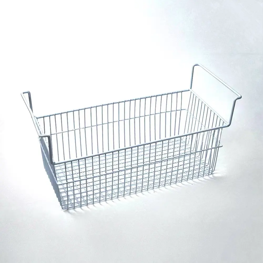 Large Rectangular Refrigerator Iron Wire Grid Baskets Metal Hanging Basket for Kitchen Freezer