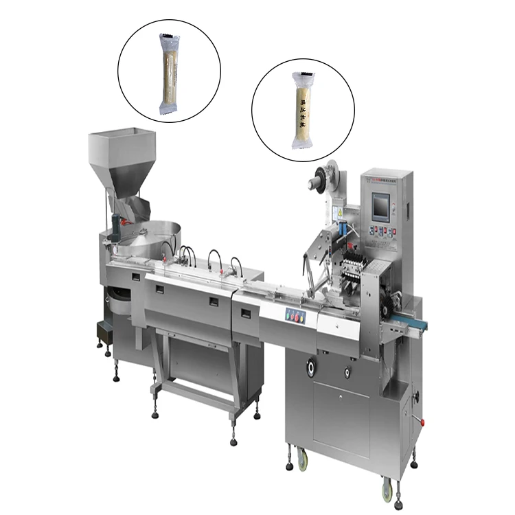 Dxd-300Z Pillow Type Biscuits Wafer Bread Cakes Chocolate Automatic Package Machine Line cookie packaging