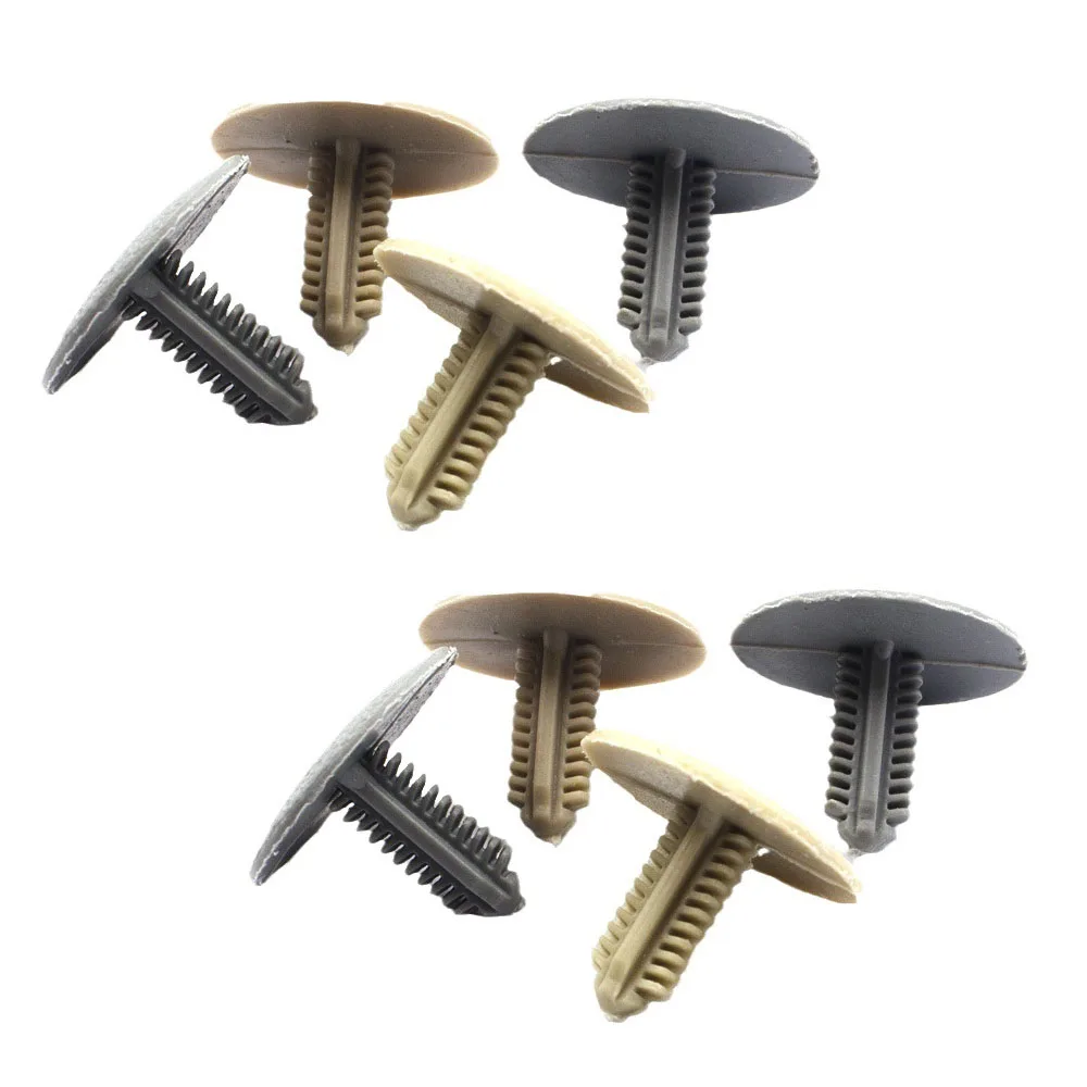 Black beige gray plastic trim rivets fit car hood roof trim panel fastener clips