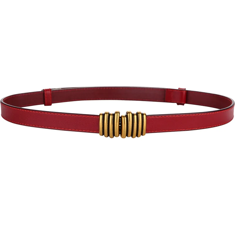 New Arrivals Strap Without Buckle Girdle For Genuine Leather Woman Thin Belt Tie Knot Lady Waistband Belts
