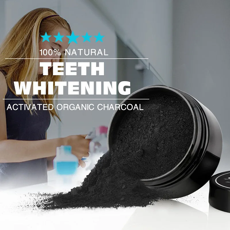 
Amazon Hot Sell Wholesale Charcoal Powder Private Label Charcoal Toothpaste Powder Teeth Whitening Powder Charcoal 