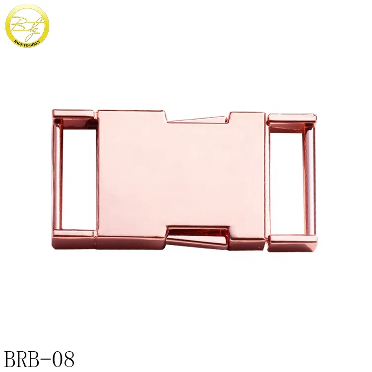 Custom matte black tactical cobra buckle handbags hardware metal seat buckle zinc alloy side release clips for backpack