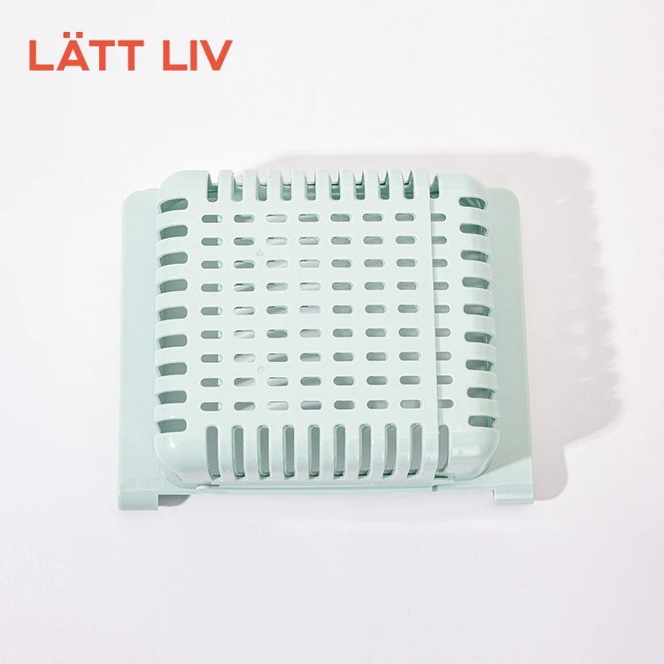 LATTLIV Pull Out Fridge Drawer Organizer Bin Kitchen Food Storage Box Adjustable Plastic Storage Basket for Refrigerator