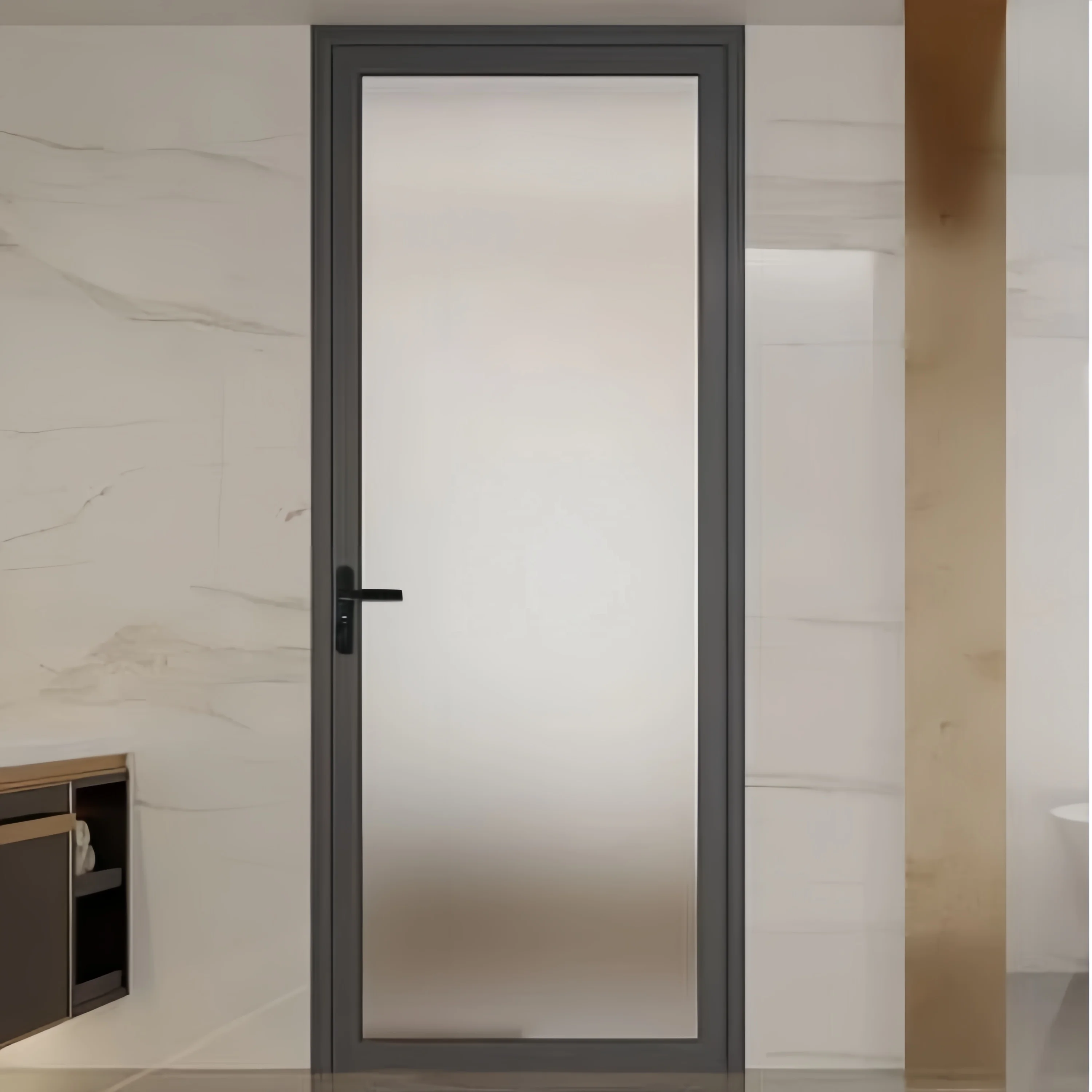 customized Factory customized villa high end heat soundproof aluminium sliding casement swing glass door casement door for sale