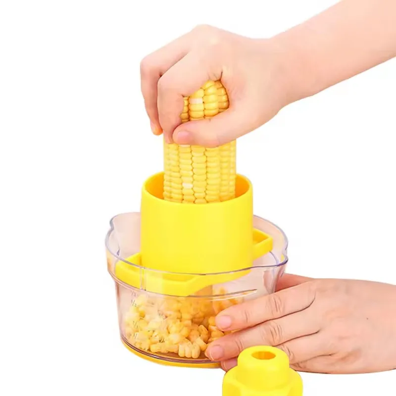 C128 Hot Selling Multifunctional Corn Stripper 4 In 1 Stainless Steel Maize Sheller Corn Thresher Home Kitchen Corn Peeler