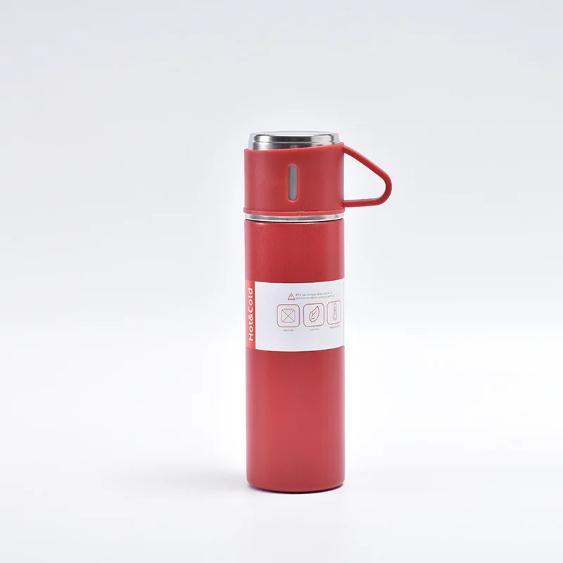 Christmas Gift Stainless Steel Water Bottles Colorful Double Wall Vacuum Flask Set Thermos