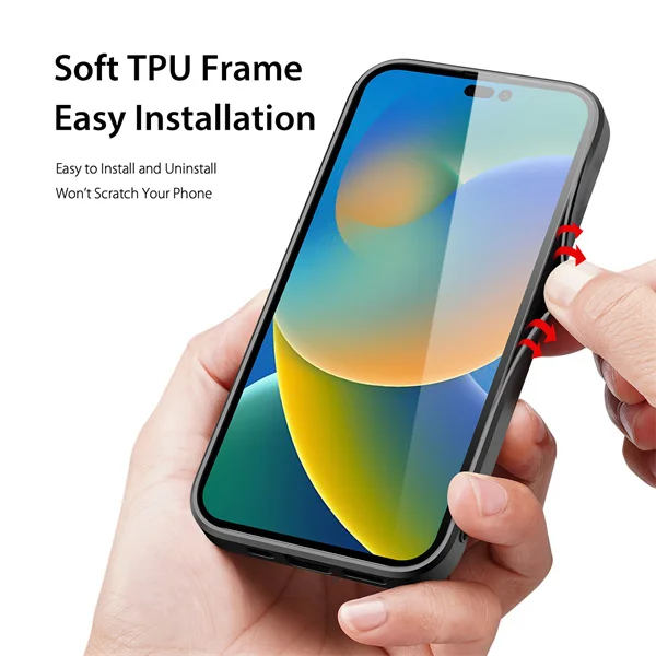 DUX DUCIS 2022 новейший Fino PU Мягкий противоударный чехол для iPhone 14 Pro Max тканый
