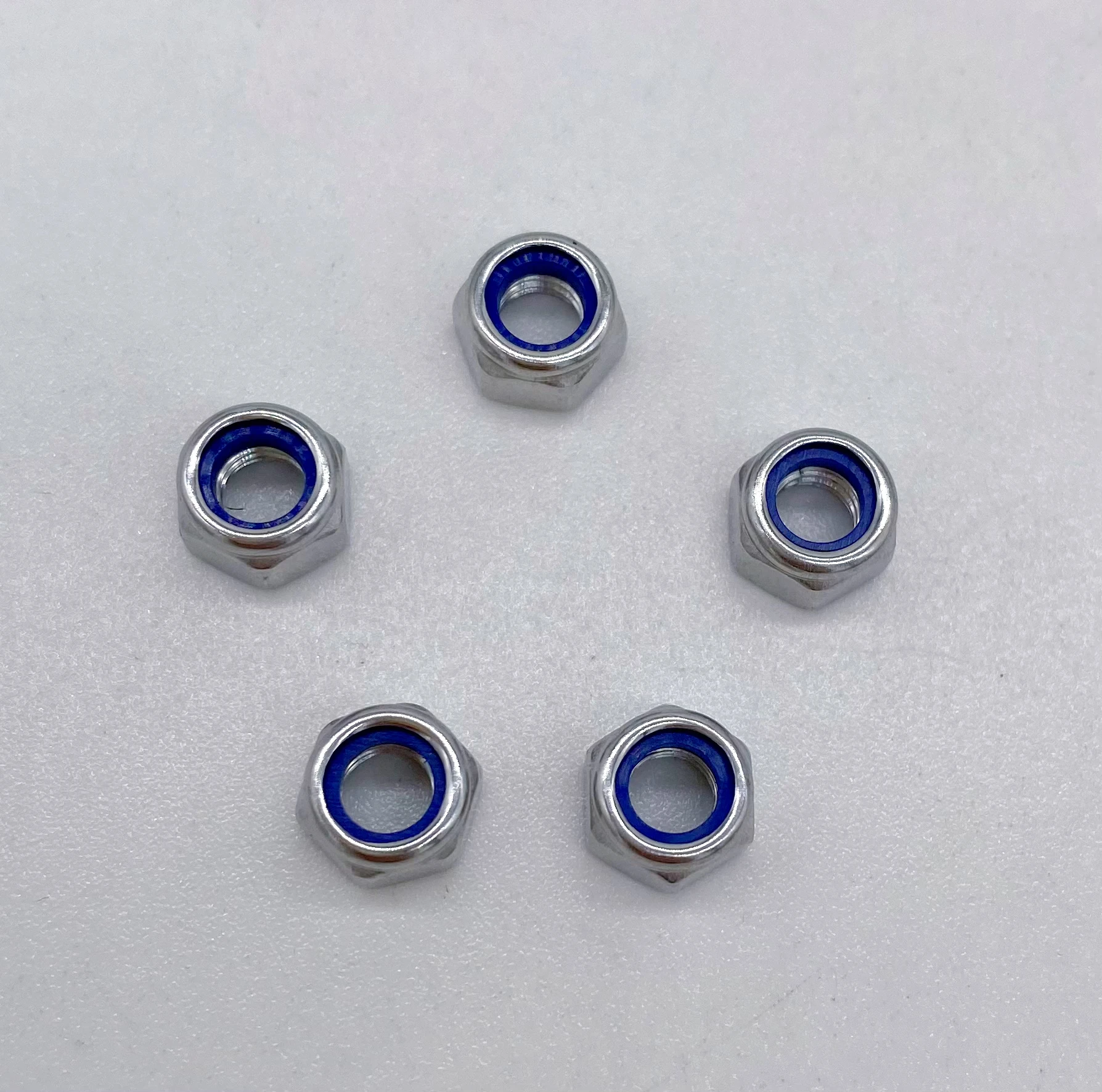 China manufacturer Hot Sale High Quality DIN985 M4-M12 Hexagon Head Zinc Plated Nylon Nuts DIN 985