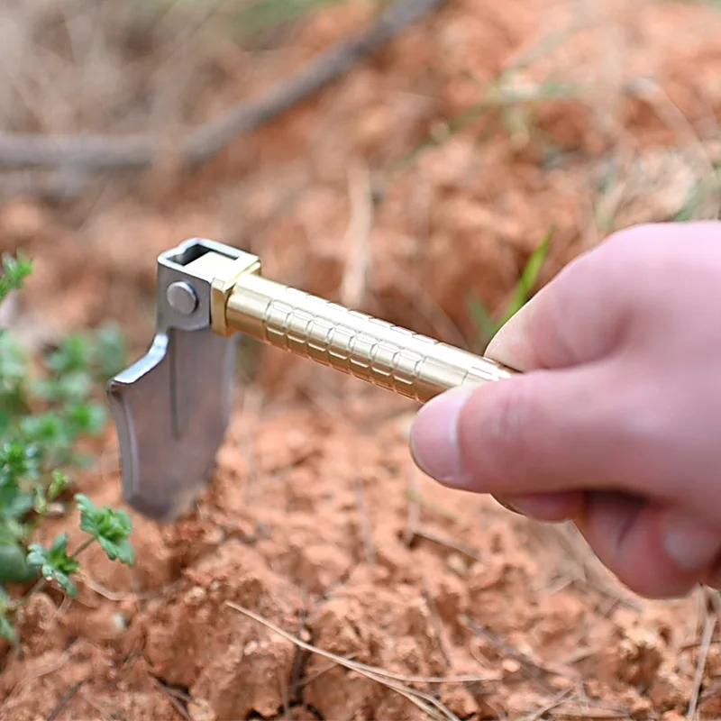 Hot Selling Portable survival camping Mini Multi-functional Shovel with Mini Knife
