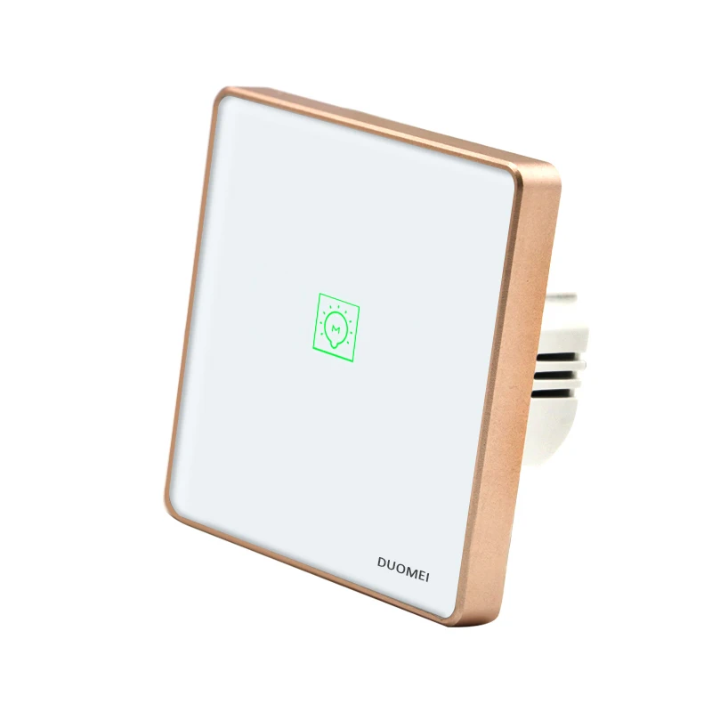 EU US Standard Grounding WIFI Remote Control Switch Support Google Home Alexa Homekit Glass Panel Tuya Touch Switch
