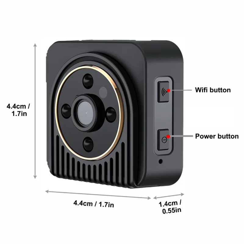 1080P IP Wifi Wireless Cameras CCTV Video Camcorder Hidden Cameras Mini WIFI Camera With Infrared Night Vision