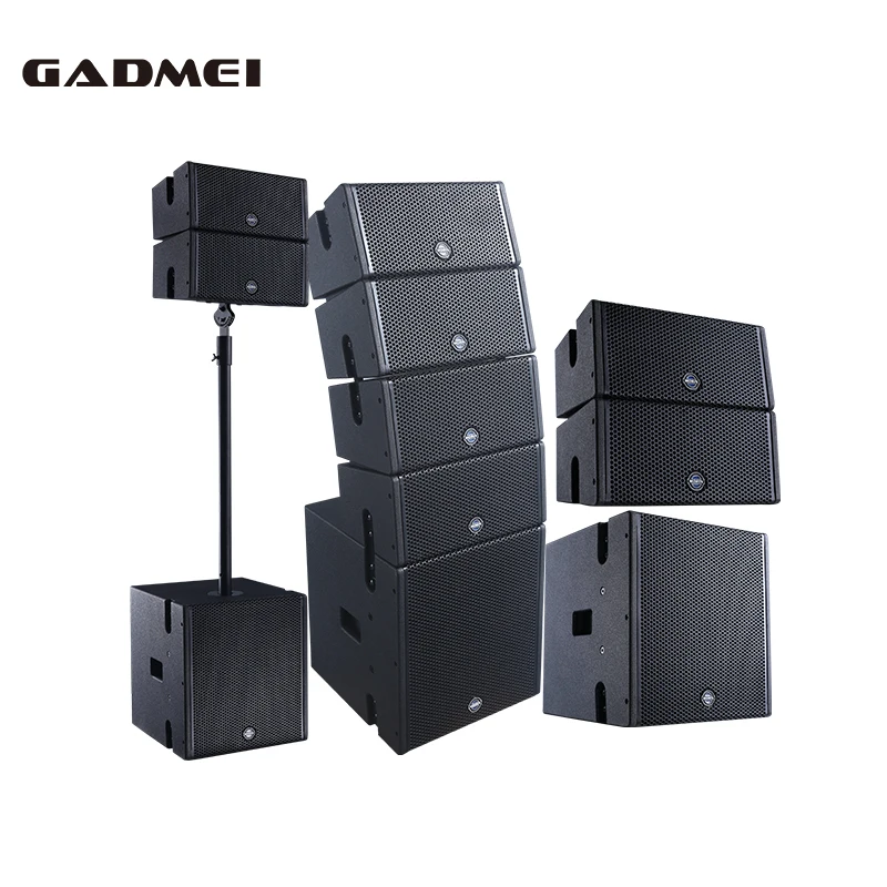 Subwoofer speaker 12 inch bass powered line array speaker pa system outdoor concert sound system