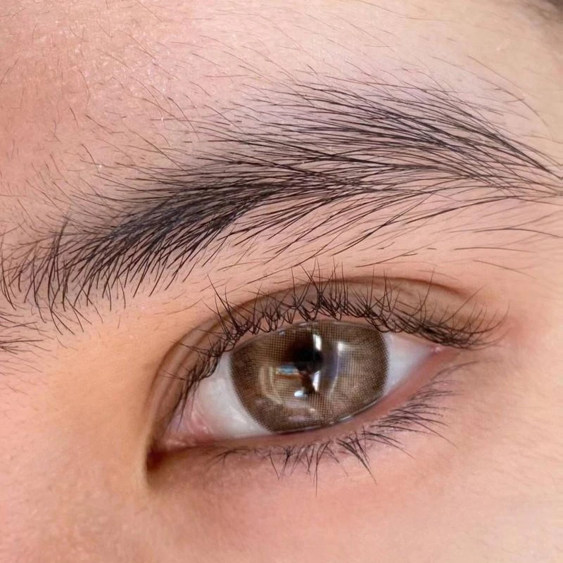 New arrival cat brown colored contact lens  tea contact lenses eye contacts  lente de contato eye lanc soflens 14.5 mm