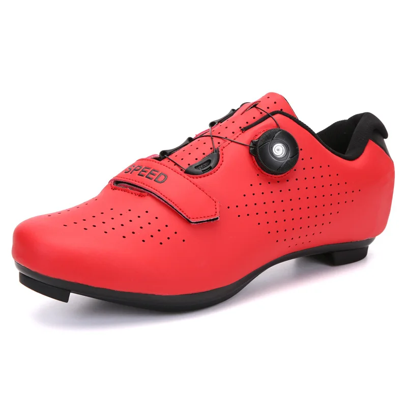 Hot red fashion new trend cheap price good quality road bike running outdoor bicycle riding cycling shoes