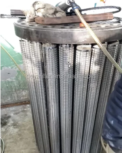 20um Polymer Melt metal candle filter element for Meltblown Nonwoven Production Line polymer filter system