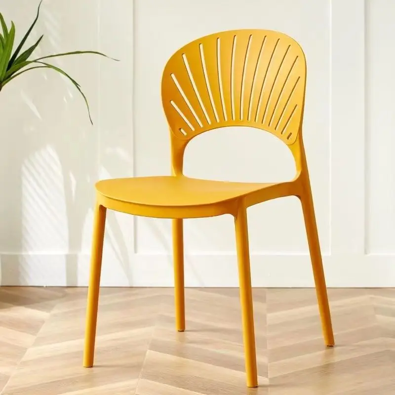 Cheap Stackable Dining Chairs Living Room Furniture Restaurant Cafe PP Plastic Chair