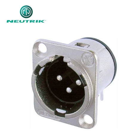 Neutrik 3pin male XLR connector NC3MD-H for neutrik audio microphone D-size connectors