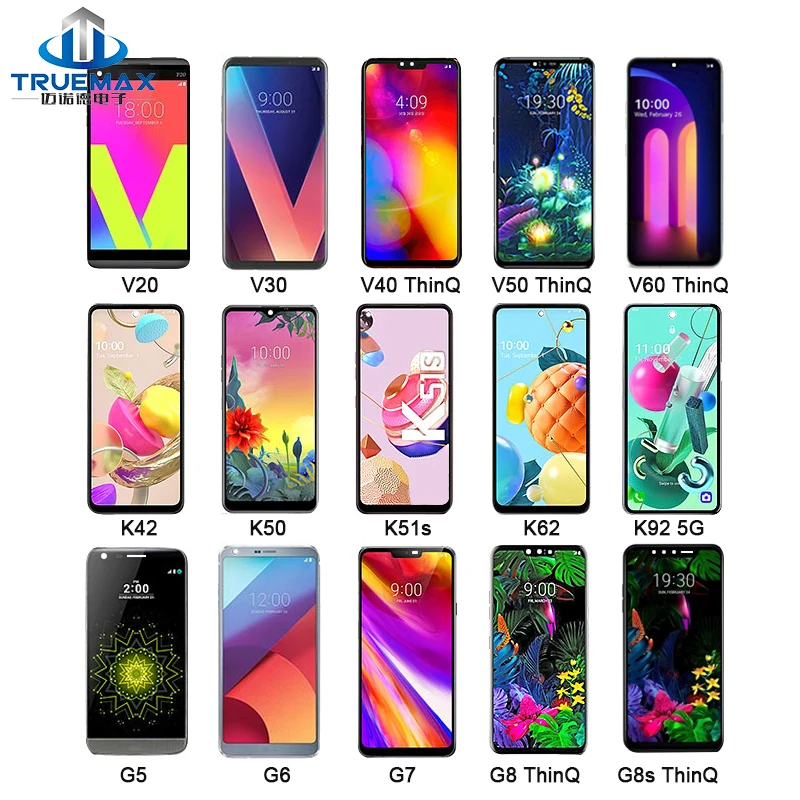 Hot Sale for LG Mobile Phone Lcd Display Digitizer Assembly for LG Q8 Q9 Q51 Q52 Q60 v20 v30 v40 v50 G6 G8 G8s G8x Sereen