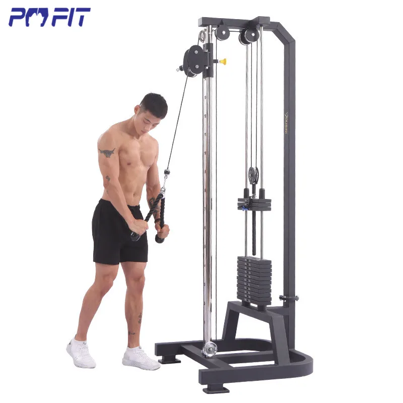 Cable pulley gym squat rack pull down pulley system gym station gym cable machine