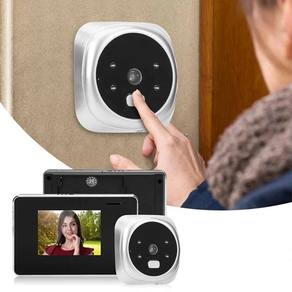 Kadonio Electronic Peephole Door Camera LCD Digital Doorbell 120 Degree Angle Viewer video Door Bell