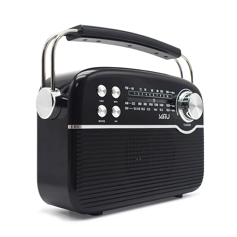 Портативный беспроводной FM-радиоприемник USB Bluetooth Колонка деревянный материал домашнее радио