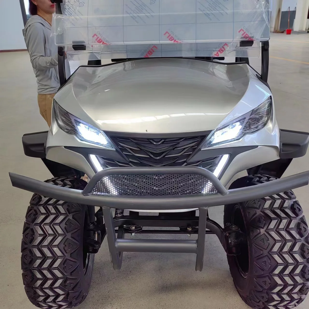 4 Seat 2+2 Electric Golf Cart Customized 48V Prices Electric Golf Car Golf Cart Accessories Rear Seat Kit