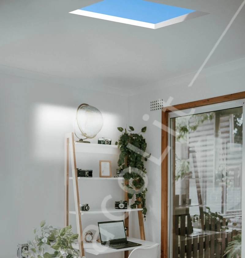 Large Blue Sky Roof Panel 1200*600mm Virtual Sunlight LED Panel Light Artificial Skylight for Healthcare Relief Atmosphere